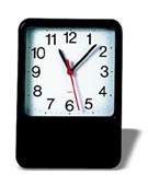 Wanduhr, schwarz